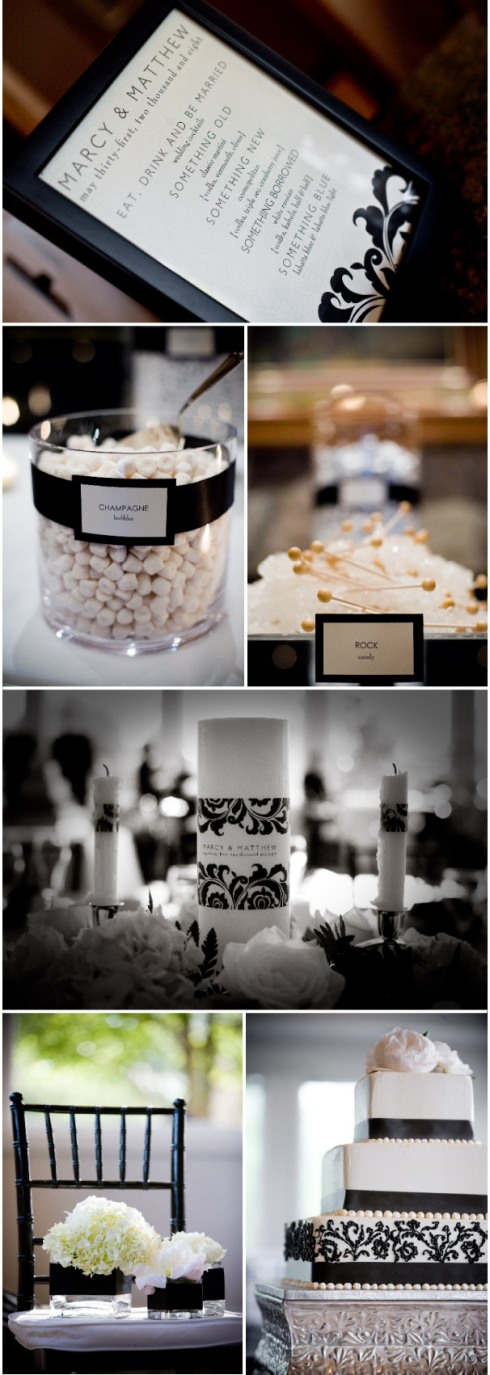 They had this wedding a while ago but I love the simple centerpieces and a